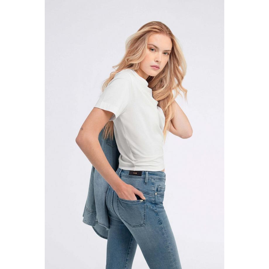 Gas Star Up Skinny Fit Jeans Lunghezza Caviglia  