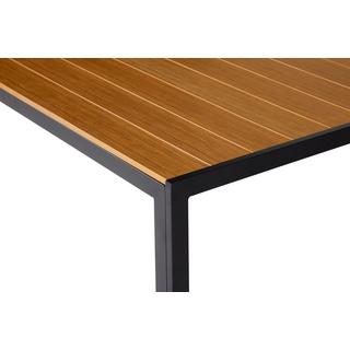 SCHOU Table de jardin DANNY, aluminium noir/non bois  