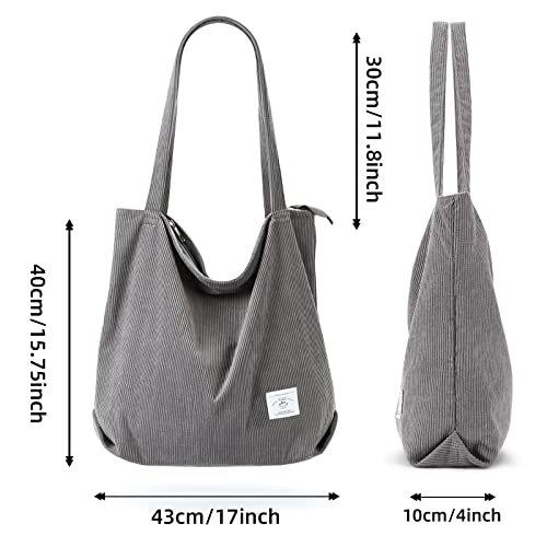 Only-bags.store Cord Reissverschluss Umhängetasche Gross Shopper Tote Handtasche  