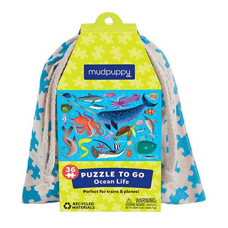 mudpuppy  Puzzle To Go 36 pcs / Ocean Life 