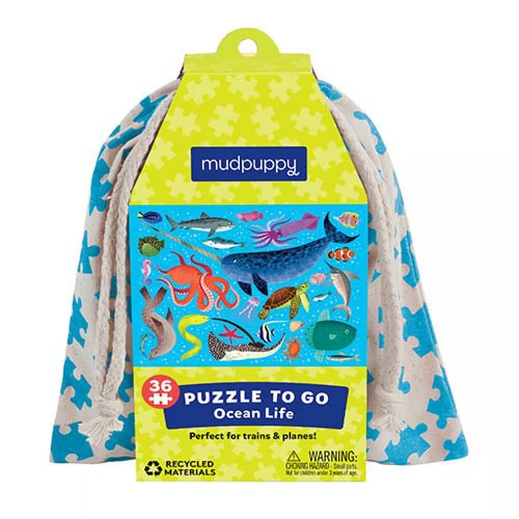 mudpuppy - Puzzle To Go 36 pcs / Ocean Life, Multicolor