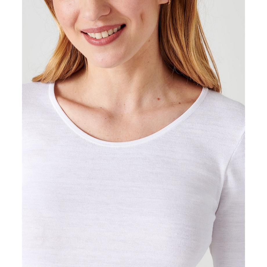 Damart Langarmshirt Thermolactyl Feinripp Mittlere Wärme  