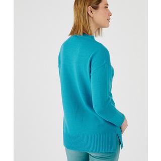 Damart  Pull-tunique esprit marinière. 