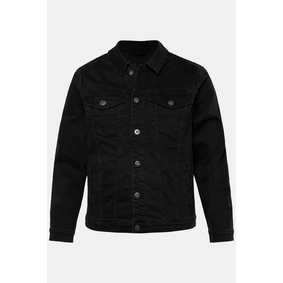JP1880 Veste en jean 4 poches patte de boutonnage  