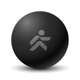 JustFit Massageball aus Ebonit Ø 6cm "Foam Ball" JustFit  