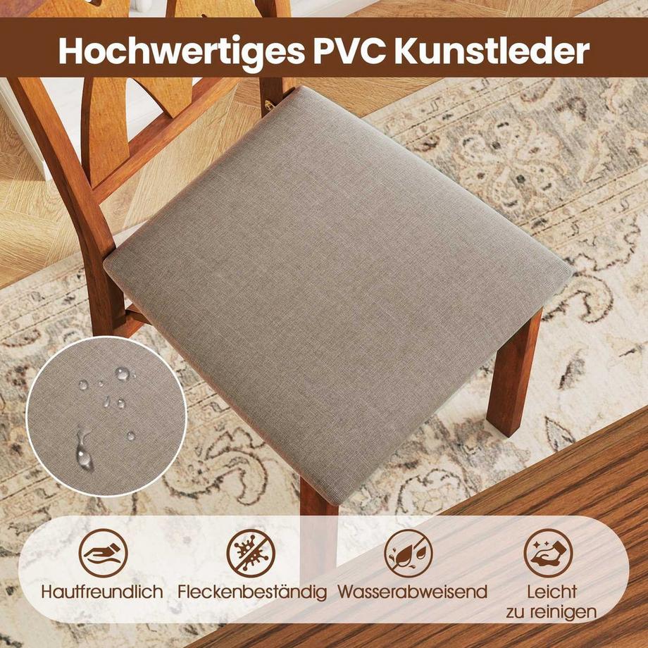 Northix Klappbares Esszimmerstuhl-Set  