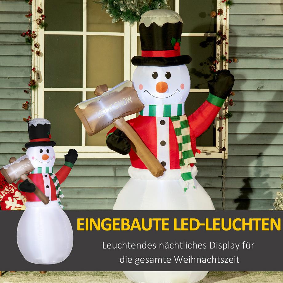 Outsunny Aufblasbarer Schneemann  