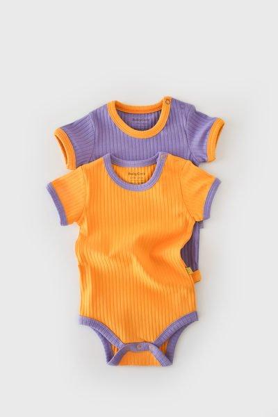 BabyCosy Organic  Body, manches courtes, 2 Pack 