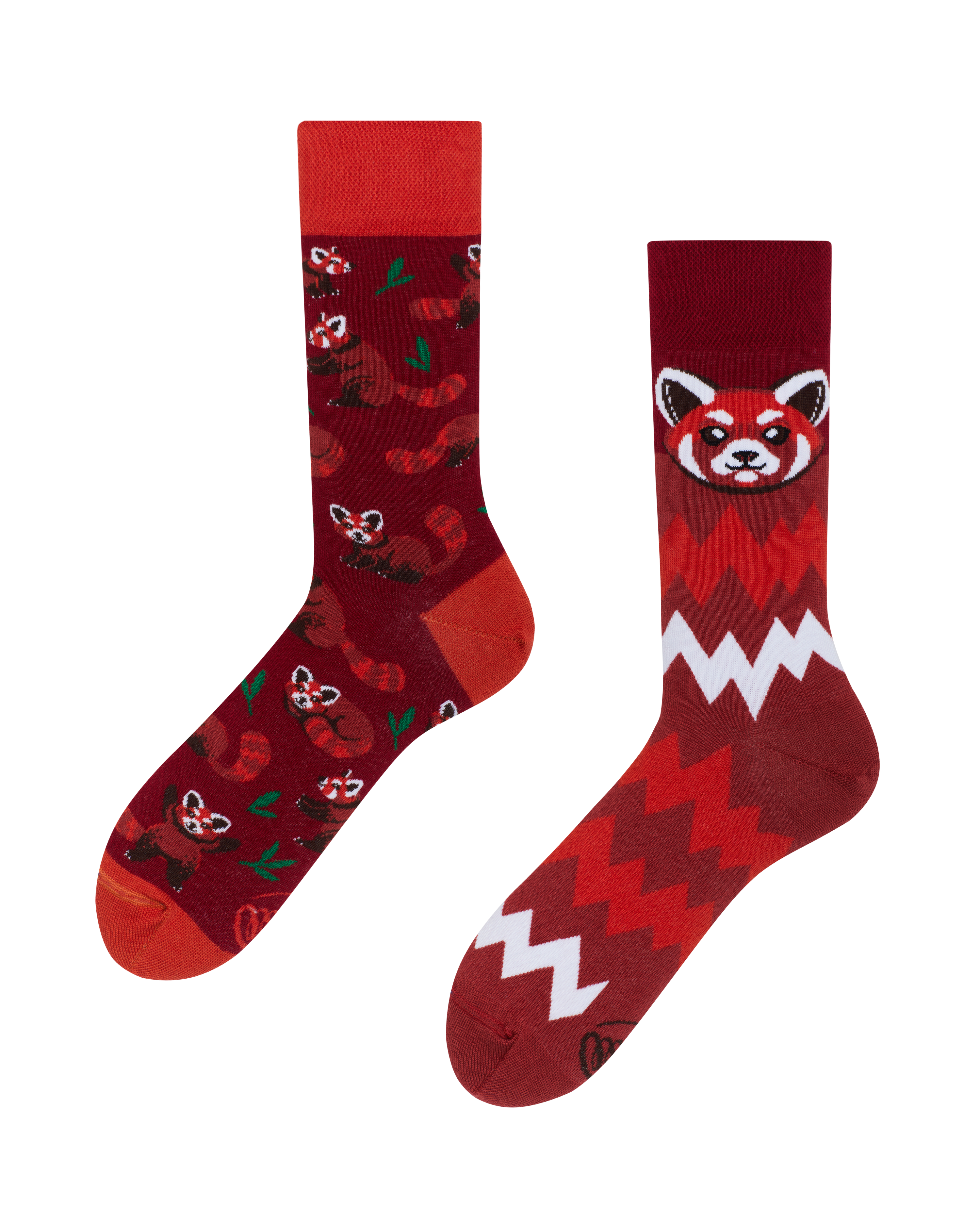 Many Mornings  Red Panda Socks - Many Mornings 