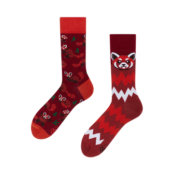 Red Panda Socks - Many Mornings