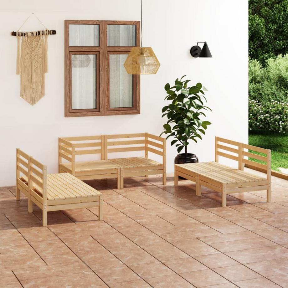 VidaXL Garten-lounge-set kiefernholz  