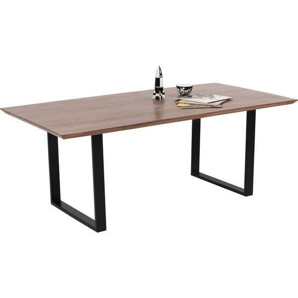 KARE Design Tisch Symphony Walnut Schwarz 200x100cm  