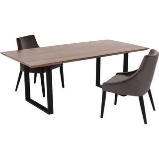 KARE Design Tisch Symphony Walnut Schwarz 200x100cm  