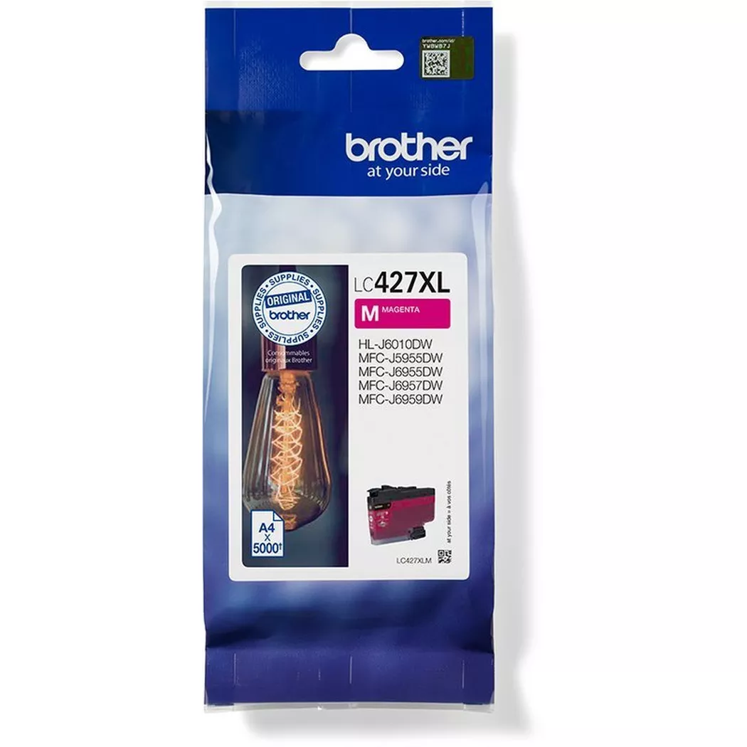 Brother – Tintenpatrone HY magenta LC-427XLM MFC-J5955 5000 Seiten, One Size
