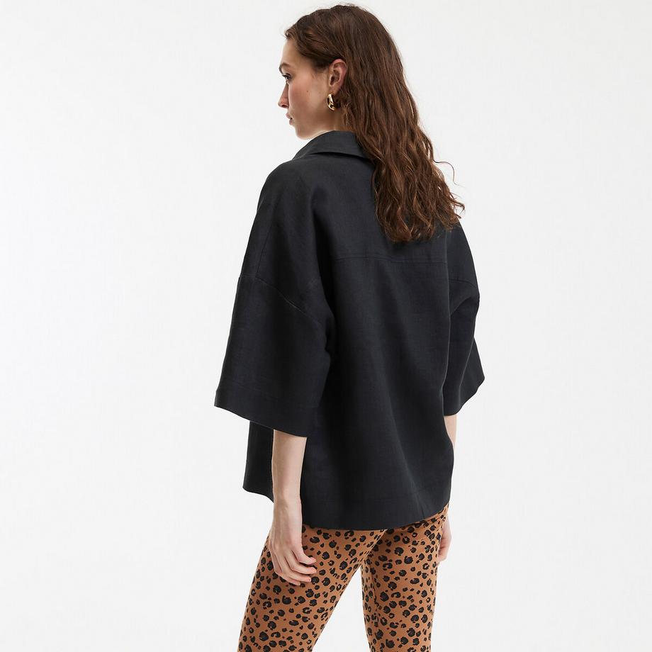 La Redoute Collections Chemise ample manches coudes lin Signature  
