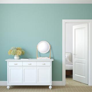 B2X Miroir en bambou avec rangement  