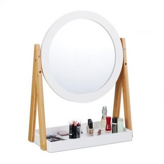 B2X Miroir en bambou avec rangement  
