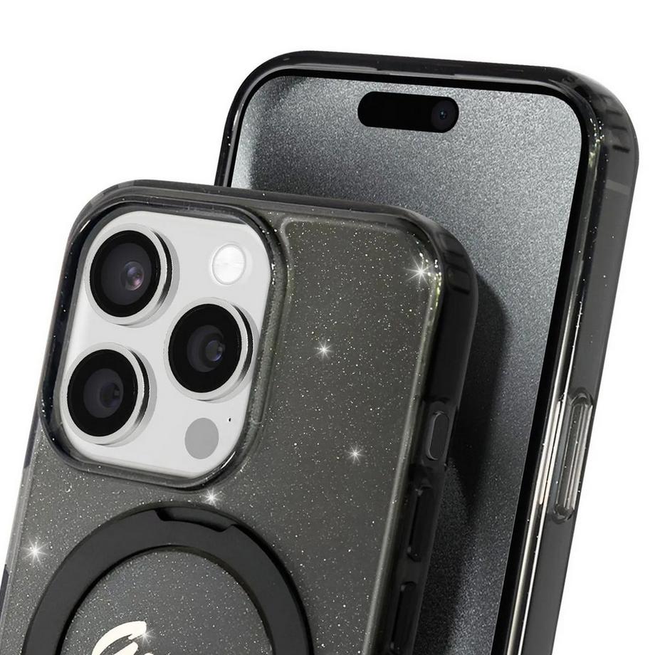 GUESS  Hülle Apple iPhone 15 Pro TPU Ring Stand 