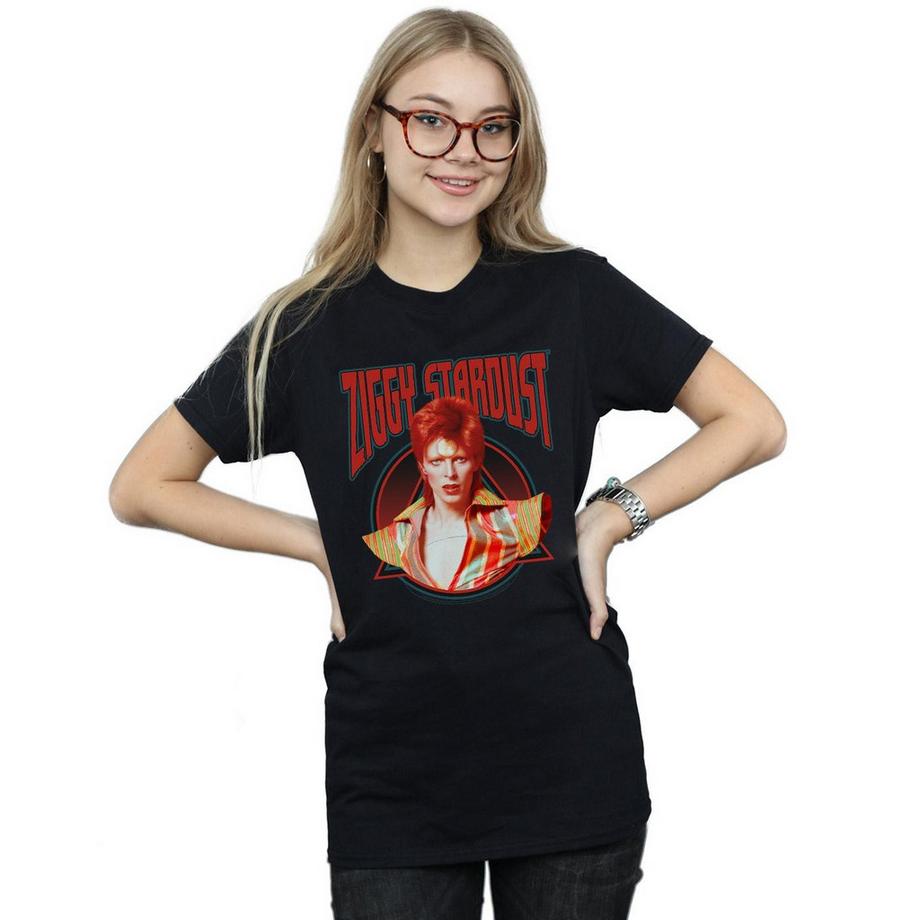 David Bowie Ziggy Stardust Grafikdruck T-Shirt  