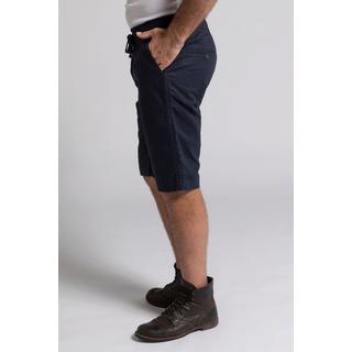 JP1880  Bermuda en lin mélangé. Taille élastique. Coupe Basic Fit 