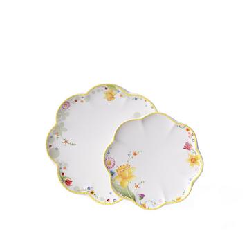 Teller-Set, Blumen, 4tlg, für 2 Pers Spring Awakening