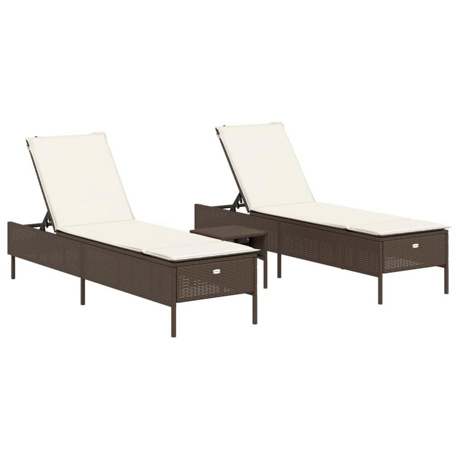 VidaXL Sonnenliege poly-rattan  