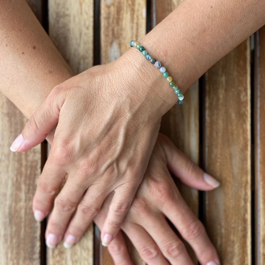 Balibay  Melinda  Armband mit Achat &Moosachat Steinen 