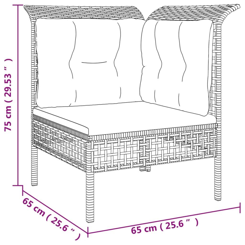 VidaXL Garten lounge set poly-rattan  