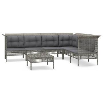 Garten lounge set poly-rattan