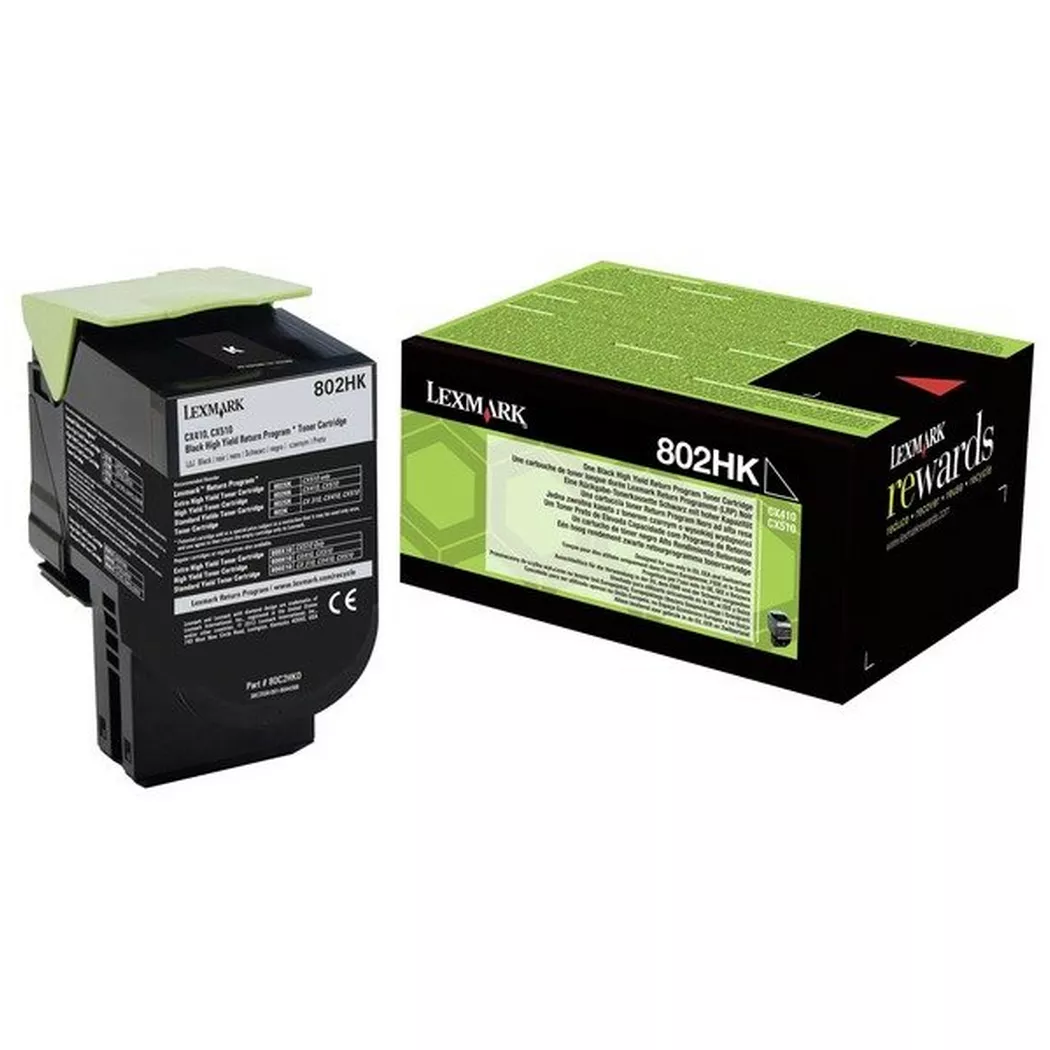 Lexmark – Toner-Modul return HY schwarz 80C2HK0 CX410/510 4000 Seiten, One Size