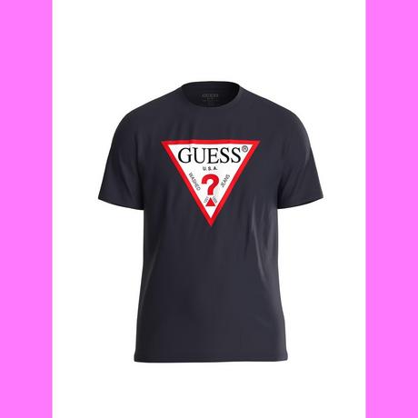 GUESS  T-Shirt mit Logo und Rundhalsausschnitt  CN Original 