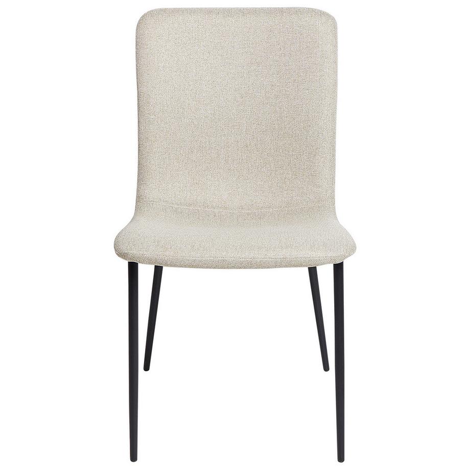 Beliani Esszimmerstuhl 4er Set aus Stoff  GLENDIVE  