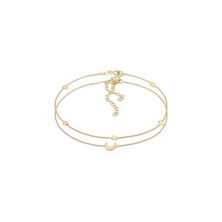 Elli  Bracelet de Cheville Stern Halbmond Astro Duo Set 925 Silber 