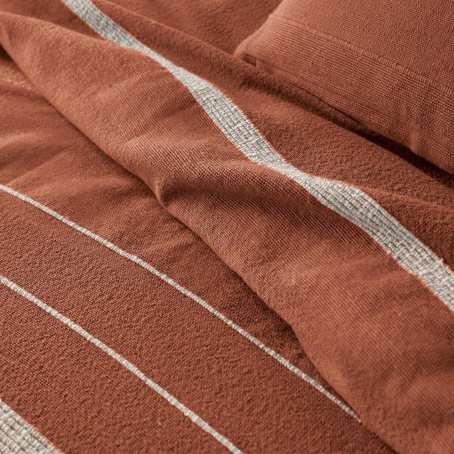 La Redoute Intérieurs Nedo Dessus de lit Rayé avec Franges  