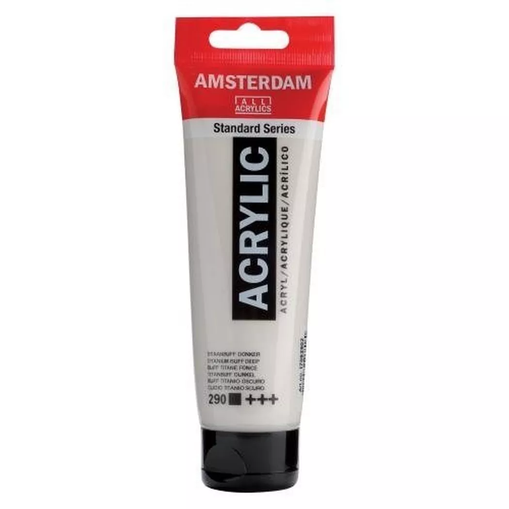 AMSTERDAM Acrylfarbe 120ml Titanbuff dunkel
