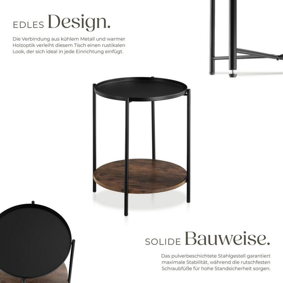 Tectake Tavolino Sunderland  Stile industriale  