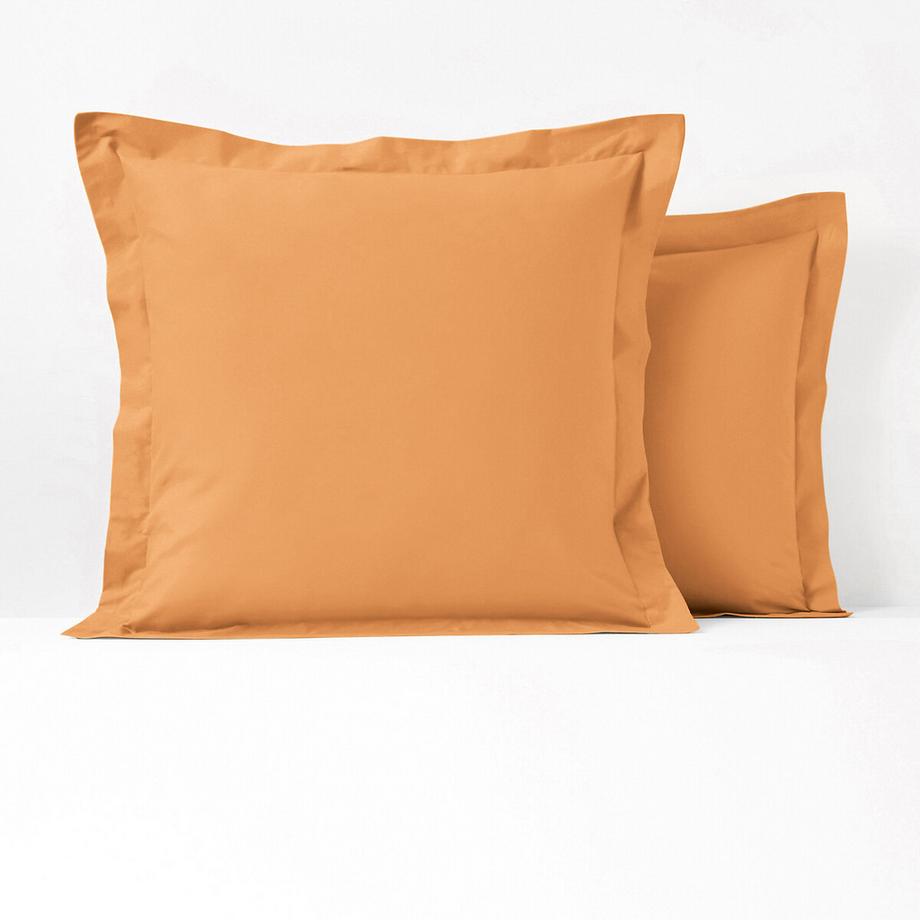 Taie unie coton biologique à volant plat