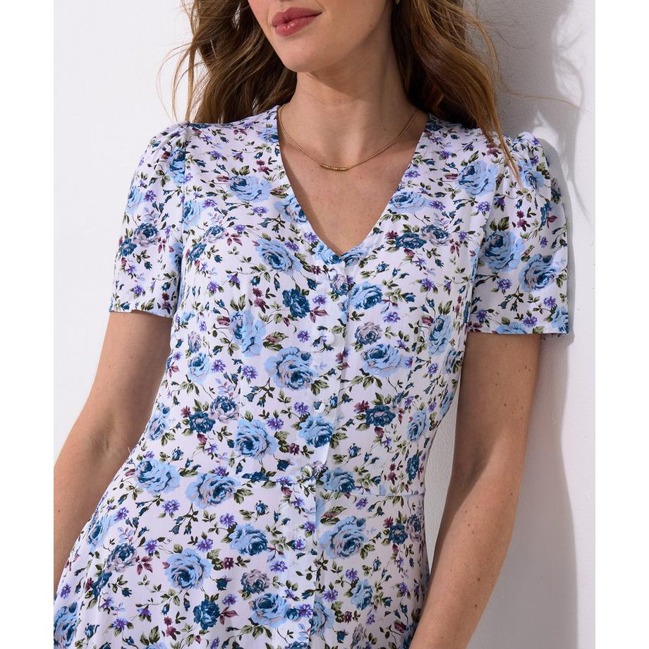 Joe Browns V-Ausschnitt Kleid mit Knöpfen  