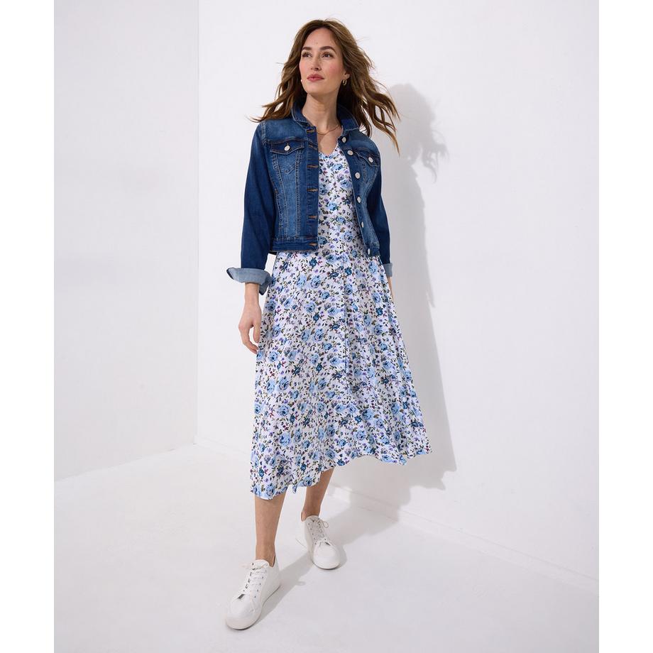 Joe Browns V-Ausschnitt Kleid mit Knöpfen  