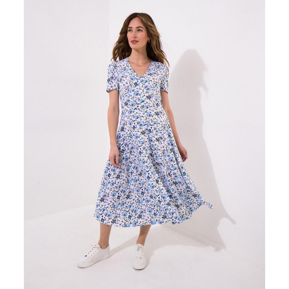 Joe Browns V-Ausschnitt Kleid mit Knöpfen  