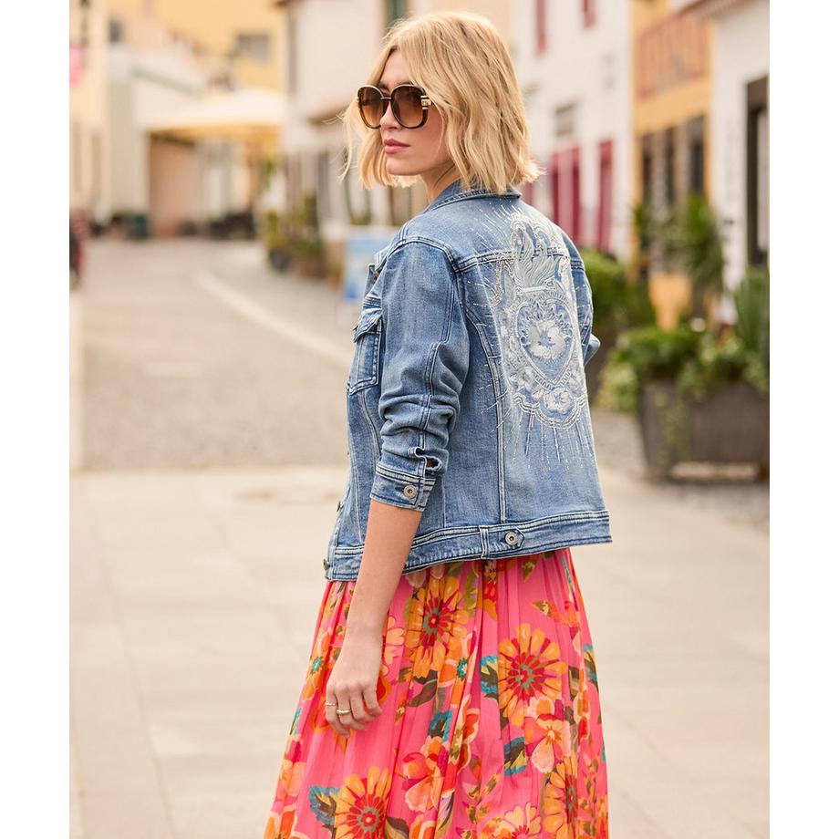 Joe Browns Bestickte Stretch Jeansjacke  