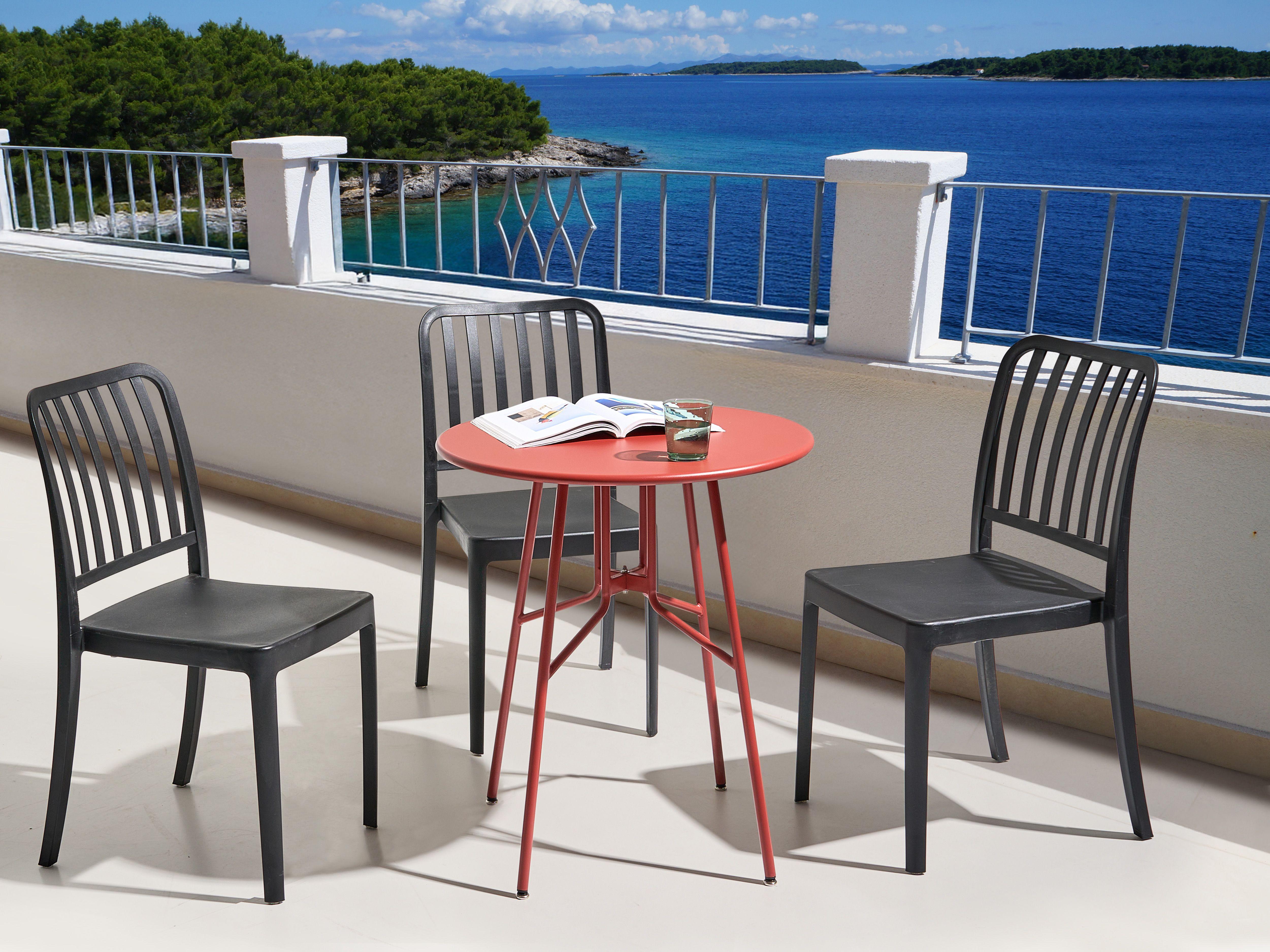 Beliani Tavolino Bistrot en Ferro Classico TALTAL  