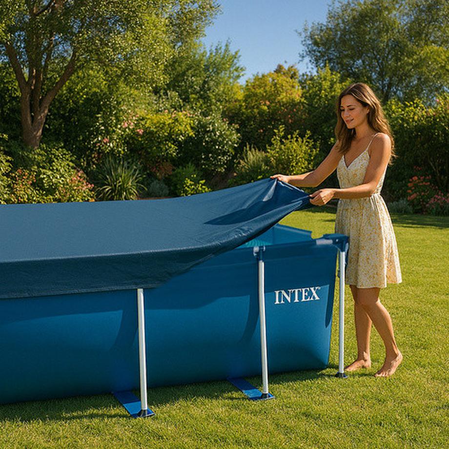 Intex  INTEX 28036 rechteckige Poolabdeckung 