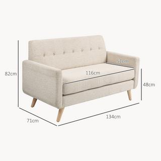 HOMCOM Sofa 2-Sitzer  