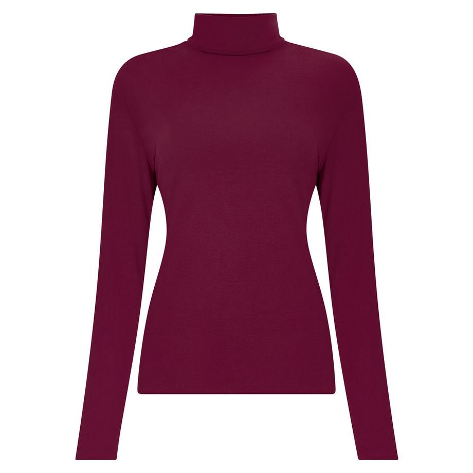 Supersoft Jersey-Top mit Rollkragen