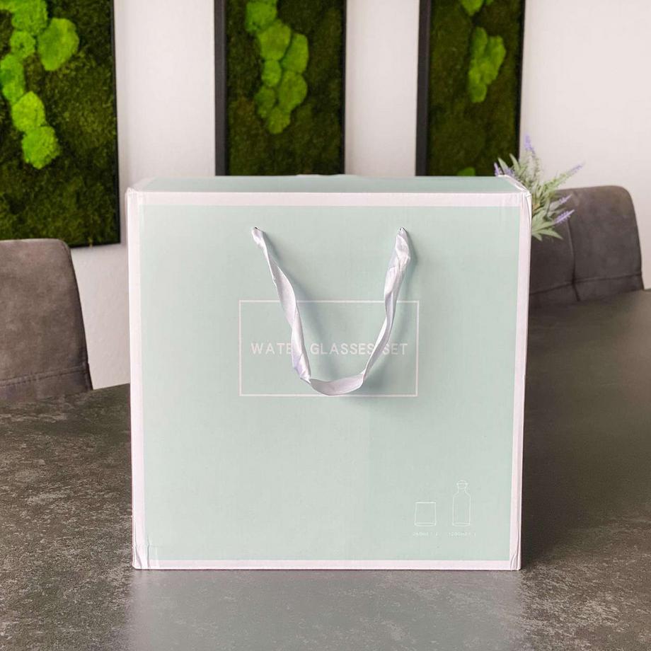 Intirilife Carafe Avec Ensemble De 4 Verres  