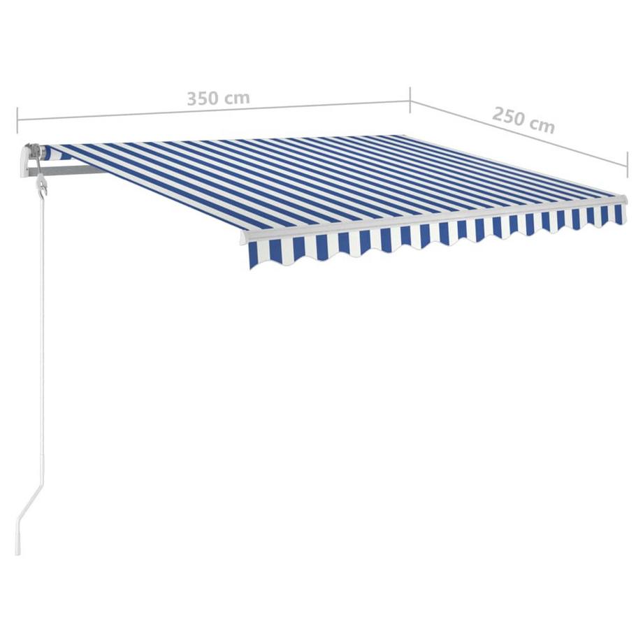 VidaXL Auvent rétractable tissu  
