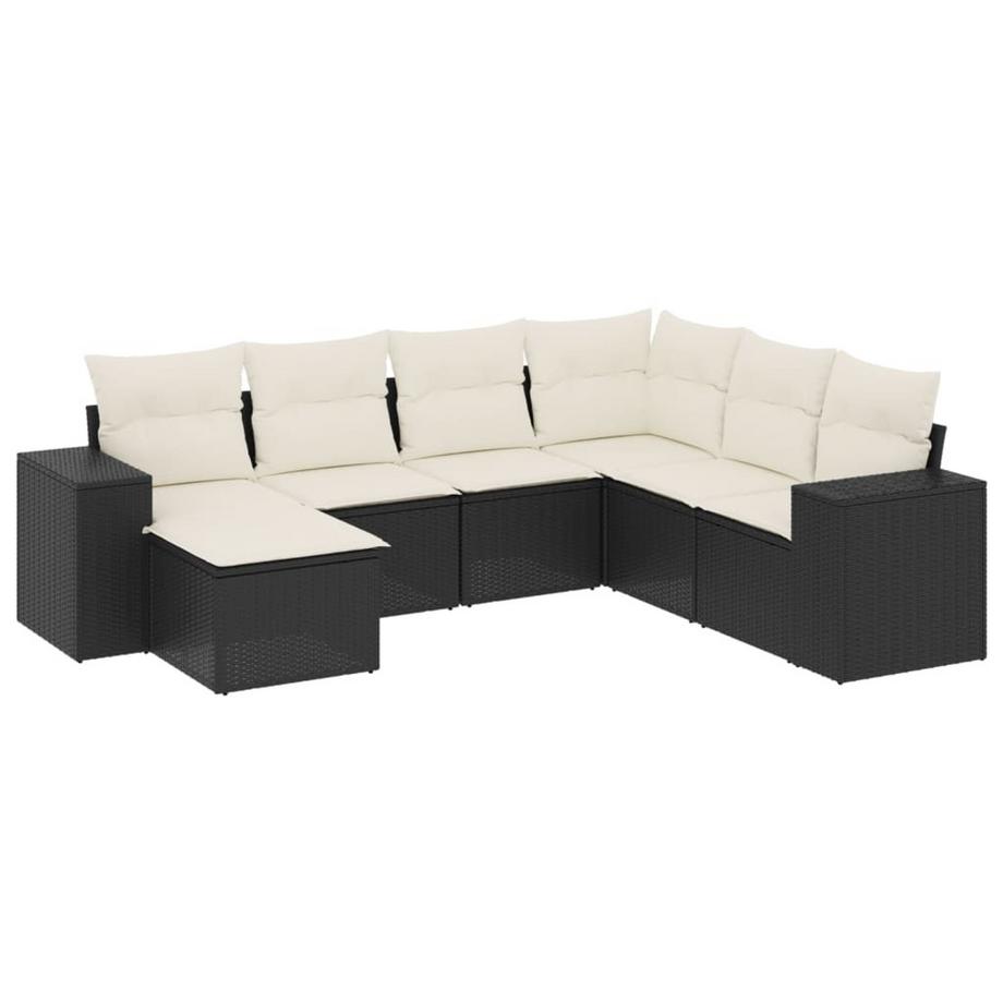 Ensemble de canapés de jardin rotin synthétique