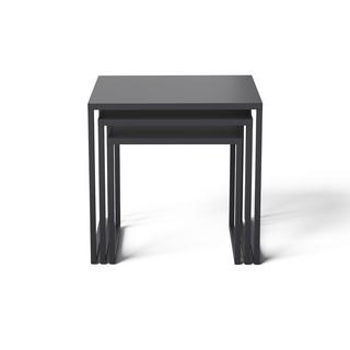 La Redoute Intérieurs Lot de 3 tables basses gigognes métal acier  