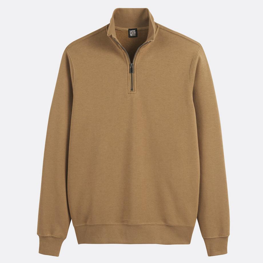 La Redoute Collections Felpa con Zip Corta  